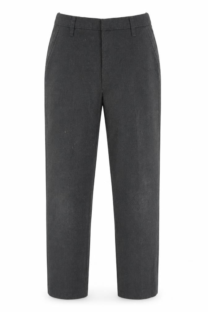 Front view of Tu boys’ grey dress pants trousers, size 9, years