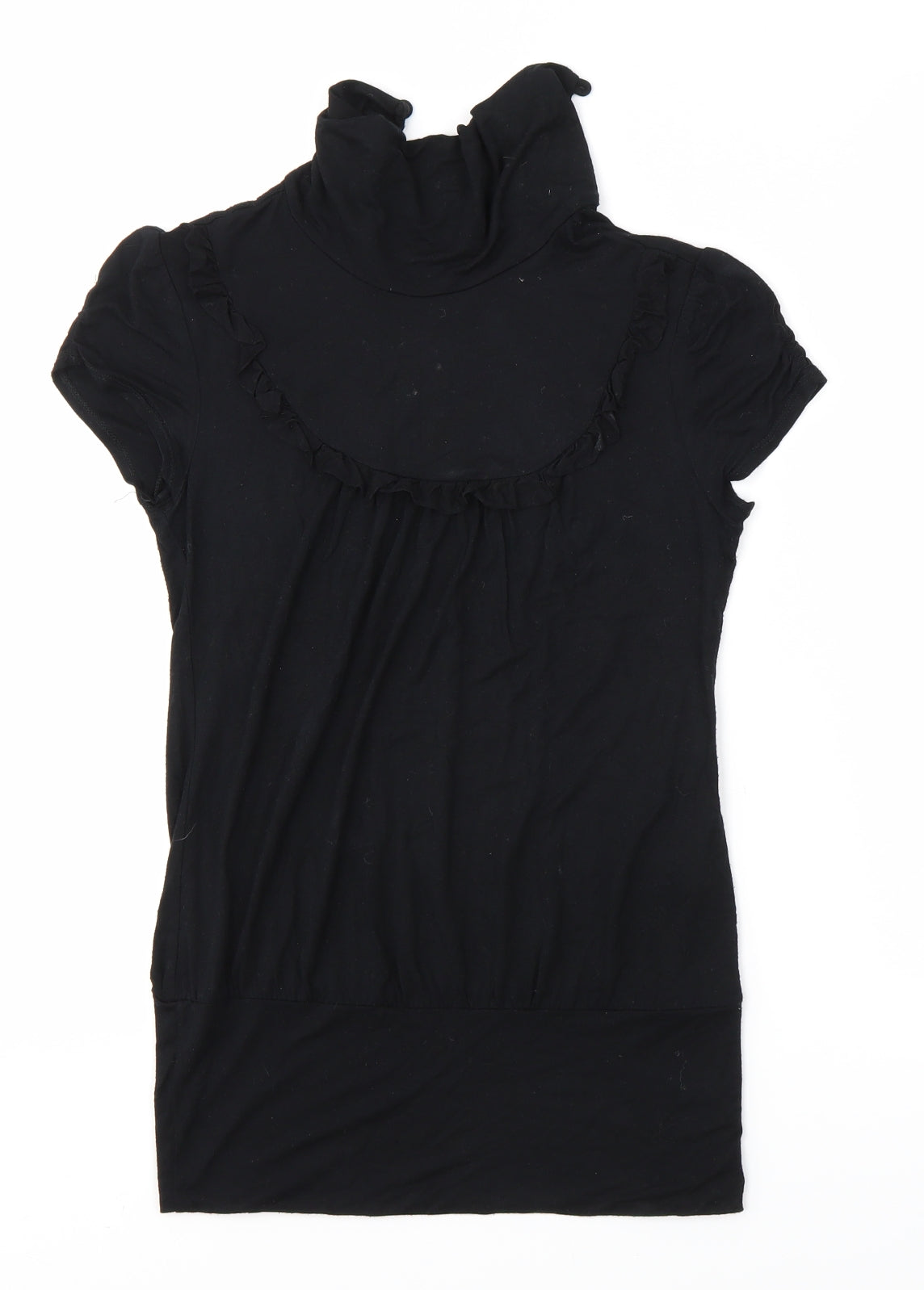Womens UK Size 6 Dorothy Perkins Black Basic Blouse