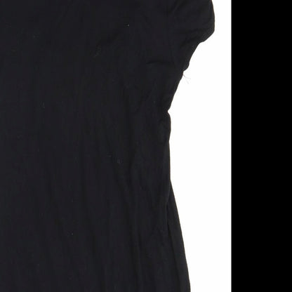 Womens UK Size 6 Dorothy Perkins Black Basic Blouse