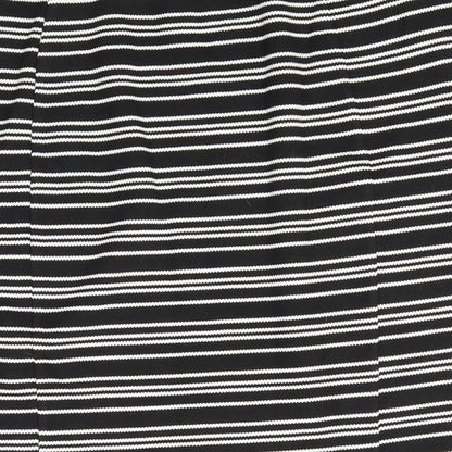 Matalan Womens Black Striped  Straight & Pencil Skirt Size 12