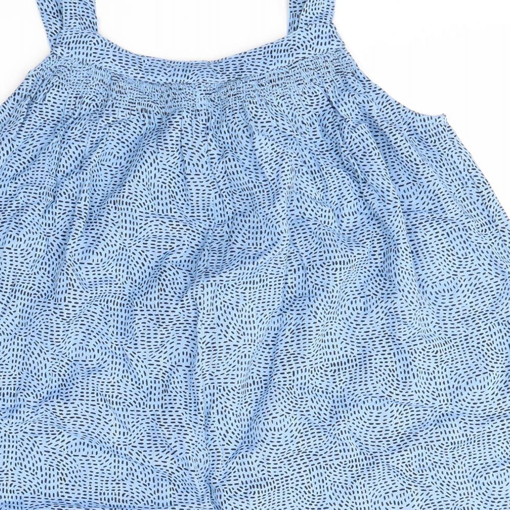 Womens UK Size 6 NEXT Blue Basic Blouse