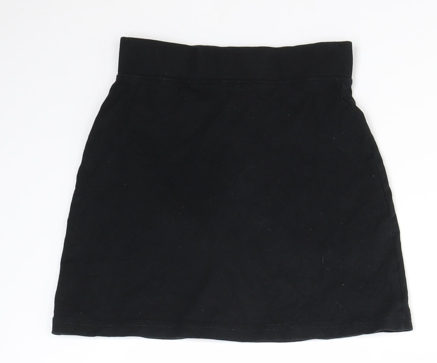 George Girls Black   A-Line Skirt Size 8-9 Years - SCHOOLWEAR
