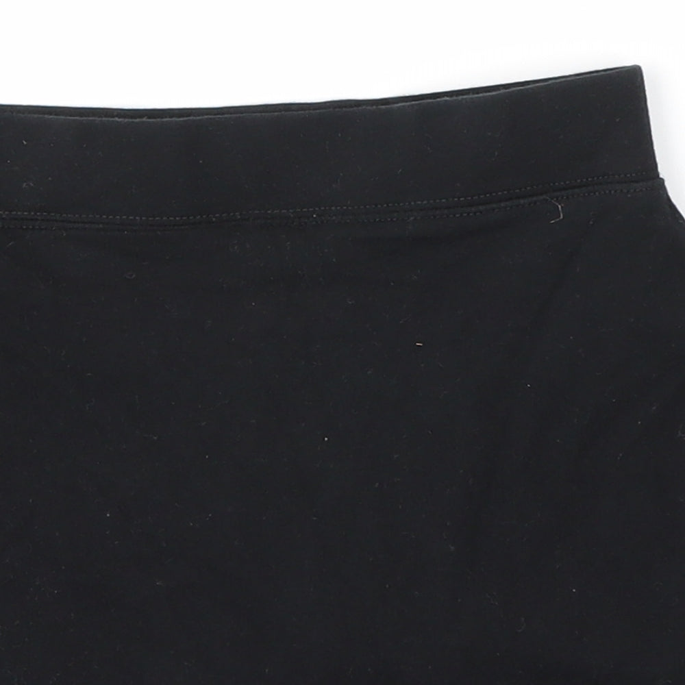 George Girls Black   A-Line Skirt Size 8-9 Years - SCHOOLWEAR