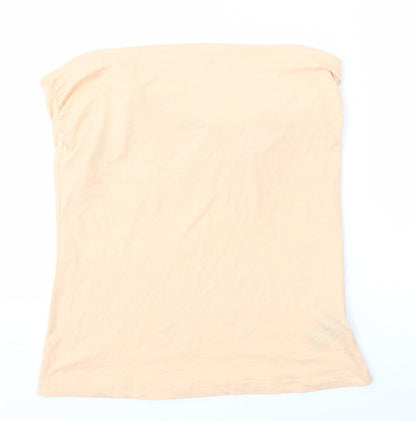 Womens UK Size L H&M Orange Basic Blouse