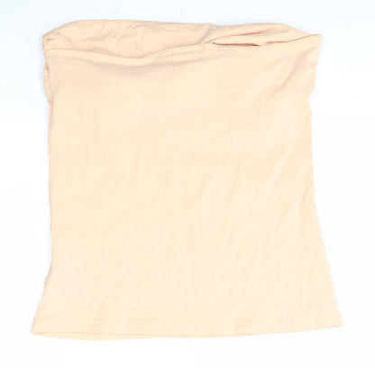 Womens UK Size L H&M Orange Basic Blouse