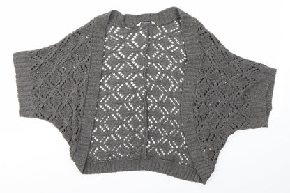 Womens UK Size L Editions Grey Cardigan Jumper