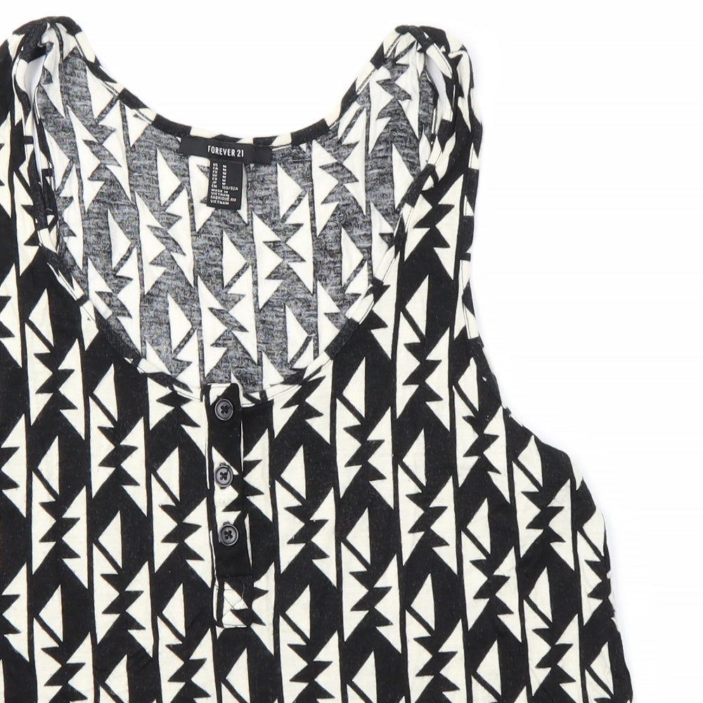 FOREVER 21 Womens Multicoloured   Basic Tank Size M