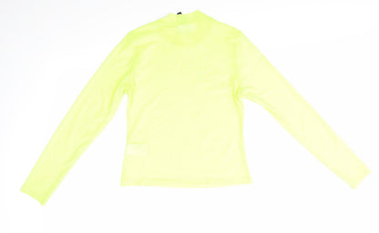 H&M Womens Yellow   Basic Blouse Size M