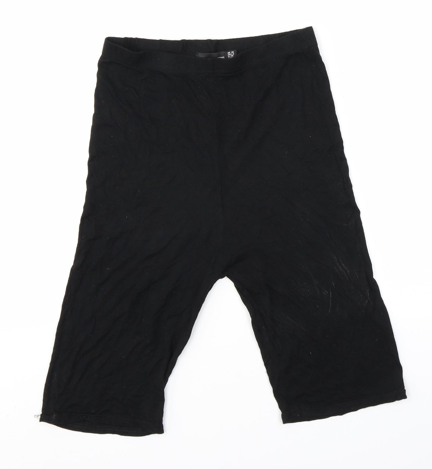 PRETTYLITTLETHING Womens Black   Sweat Shorts Size 10