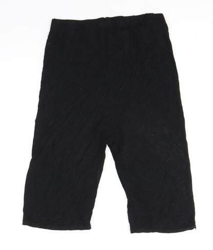 PRETTYLITTLETHING Womens Black   Sweat Shorts Size 10