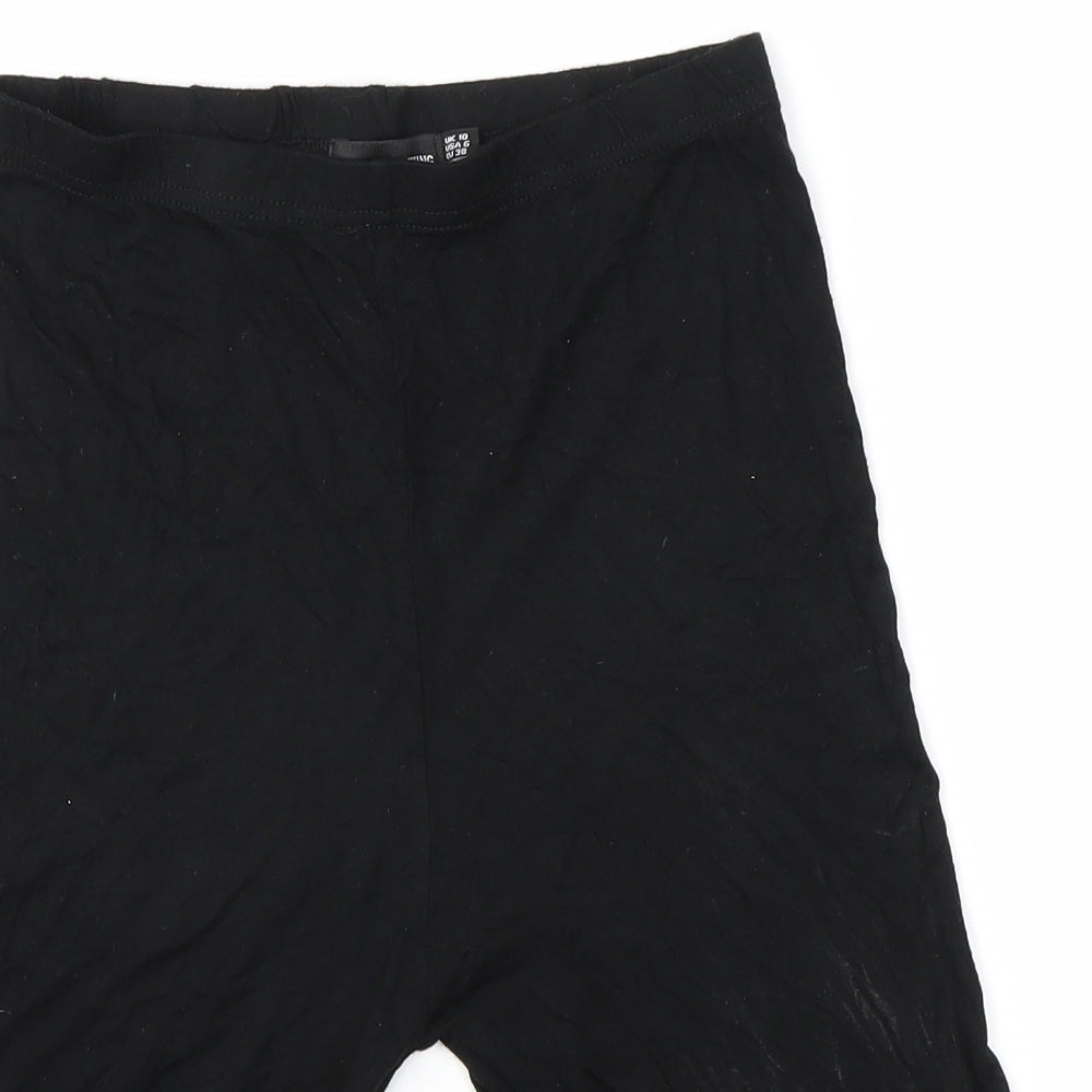 PRETTYLITTLETHING Womens Black   Sweat Shorts Size 10
