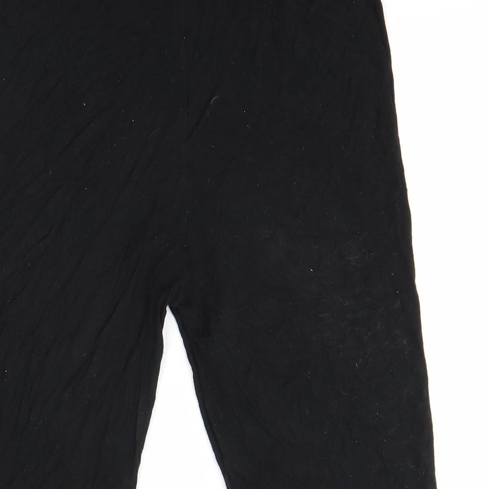 PRETTYLITTLETHING Womens Black   Sweat Shorts Size 10