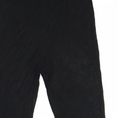 PRETTYLITTLETHING Womens Black   Sweat Shorts Size 10