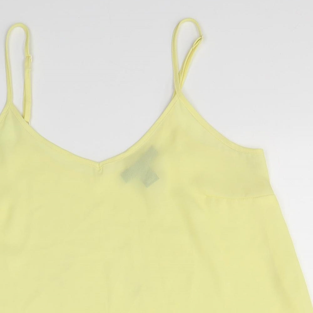 Primark Womens Yellow   Camisole Blouse Size 10