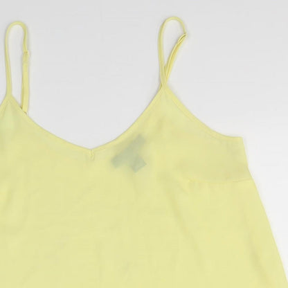 Primark Womens Yellow   Camisole Blouse Size 10