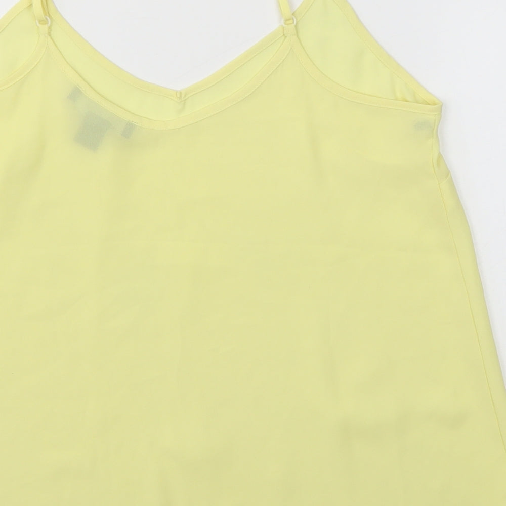 Primark Womens Yellow   Camisole Blouse Size 10