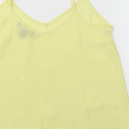 Primark Womens Yellow   Camisole Blouse Size 10