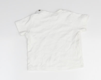 Babybugz Baby White   Basic T-Shirt Size 6-9 Months  - ST. PATRICK'S DAY