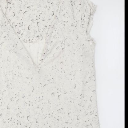 Matalan Womens White Floral  Top Dress Size 12