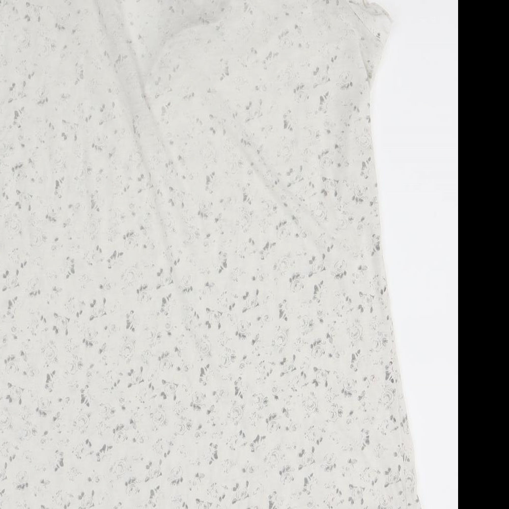 Matalan Womens White Floral  Top Dress Size 12