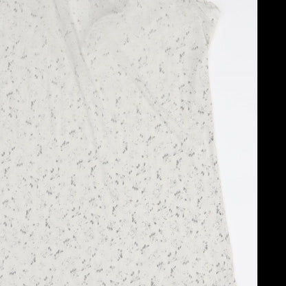 Matalan Womens White Floral  Top Dress Size 12