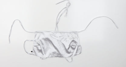 Nasty Gal Womens Grey   Cropped Blouse Size 8