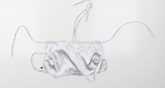 Nasty Gal Womens Grey   Cropped Blouse Size 8