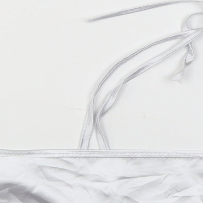 Nasty Gal Womens Grey   Cropped Blouse Size 8