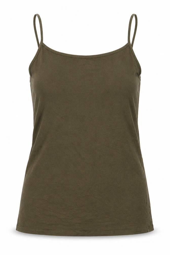 Front view of Dunnes women’s green vest jumper, size L