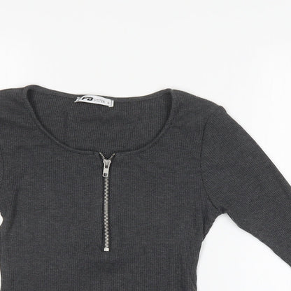 Womens UK Size L FB Sister Grey Pullover Jumper