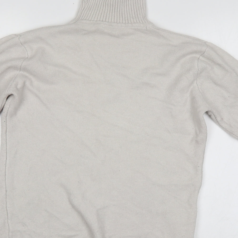 silver swan Womens Ivory Argyle/Diamond  Pullover Jumper Size L
