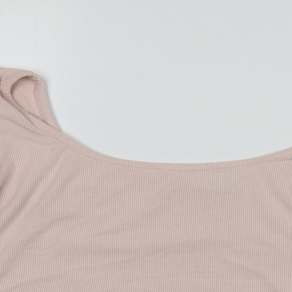 Lily Rose Womens Pink   Cropped Blouse Size 12