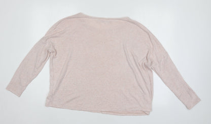 Back view of Only Our Story women’s pink jumper, size M