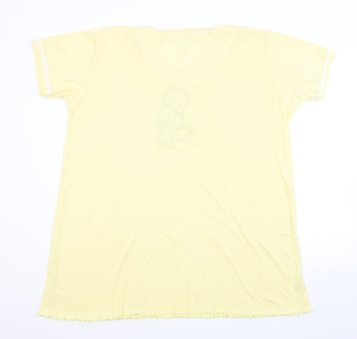 Back view of SSSHHH women’s yellow top pyjama top