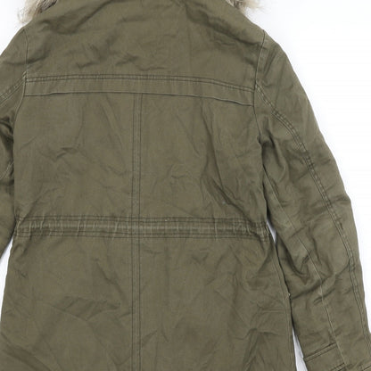 New Look Womens Green   Overcoat Coat Size 10