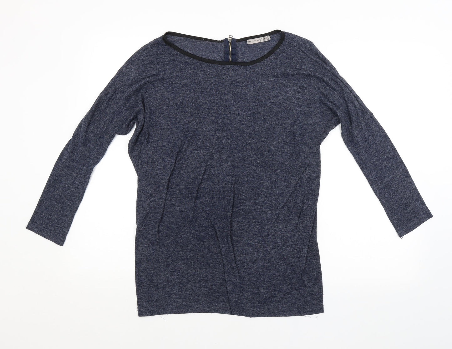 Womens UK Size 6 Atmosphere Blue Basic T-Shirt
