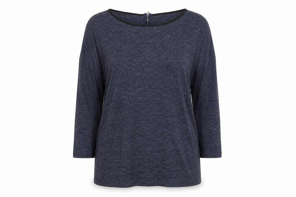 Womens UK Size 6 Atmosphere Blue Basic T-Shirt