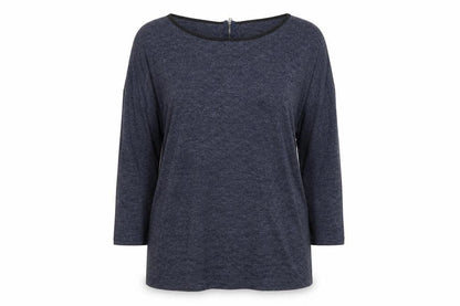 Womens UK Size 6 Atmosphere Blue Basic T-Shirt