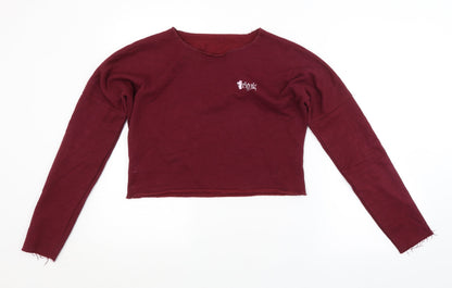 Womens UK Size One Size Preworn Purple Pullover Jumper
