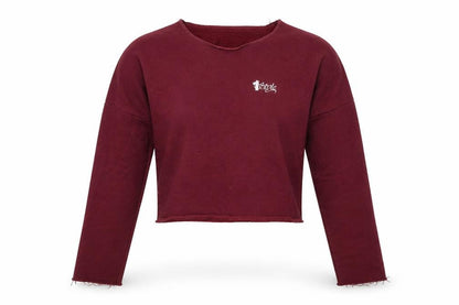 Front view of Preworn women’s purple jumper one size