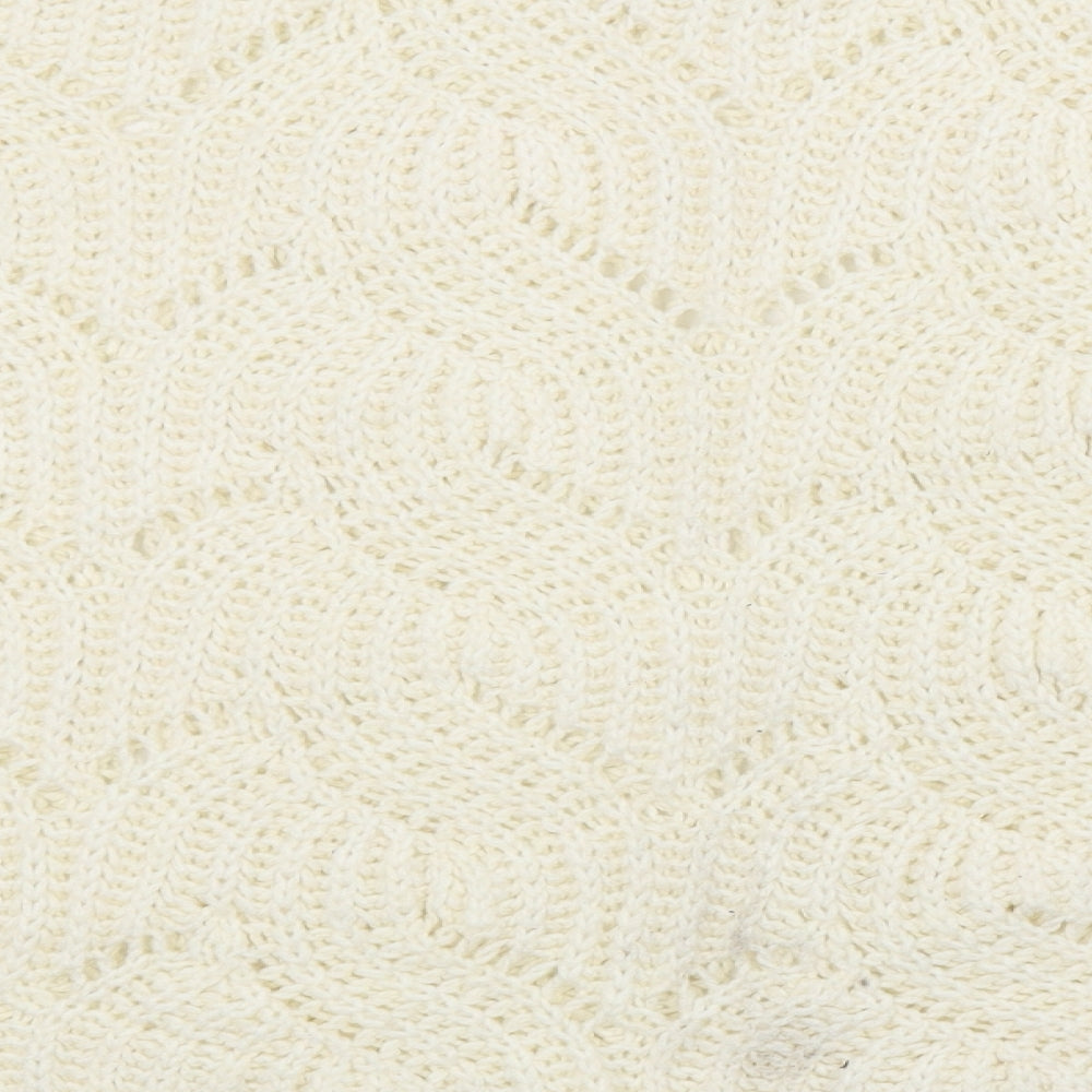 Womens UK Size 10 Miss Selfridge White Pullover Jumper