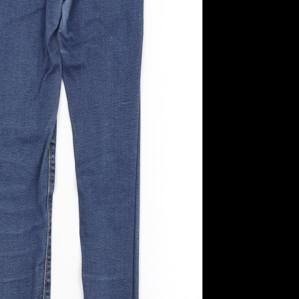 DENIM 365 Womens Blue Striped  Skinny Jeans Size 10 L26 in