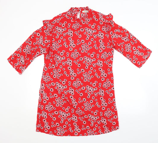 Papaya Womens Red Floral  A-Line  Size 14