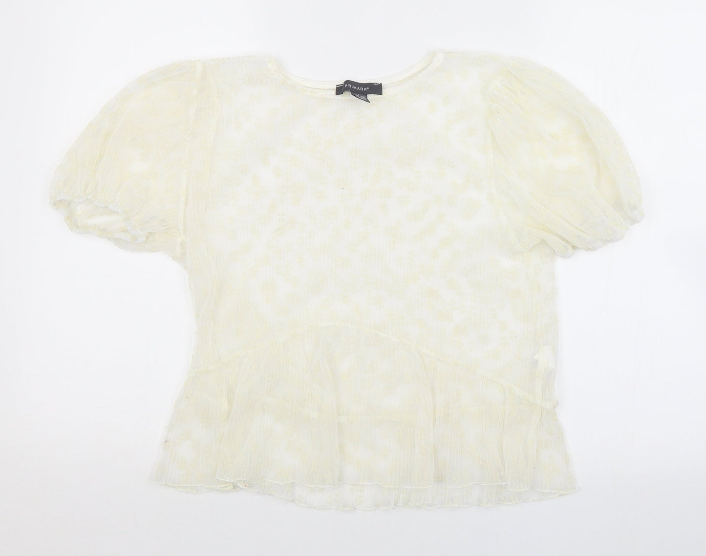 Primark Womens White   Basic Blouse Size 10