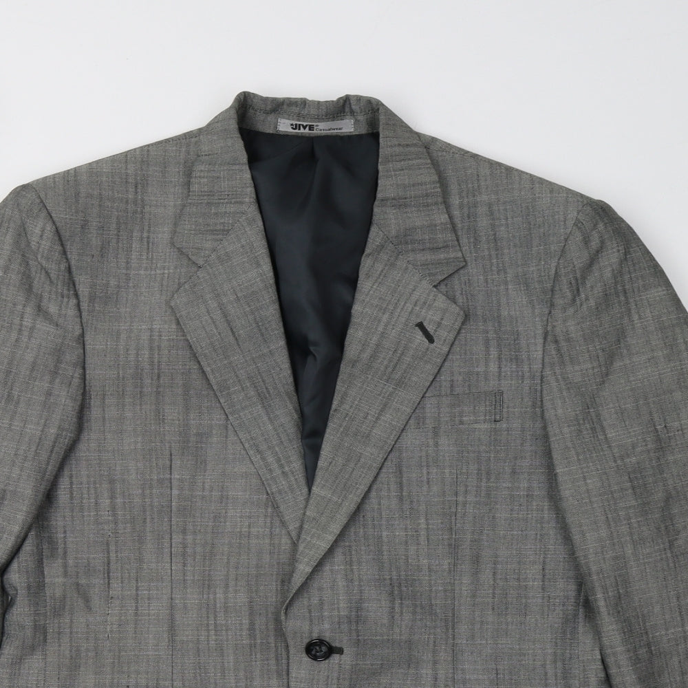 Jive Womens Grey   Jacket Blazer Size M