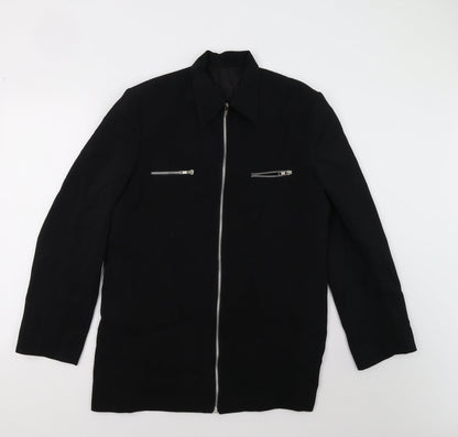 Additional front view of Field & Stream women’s black overcoat blazer, size M