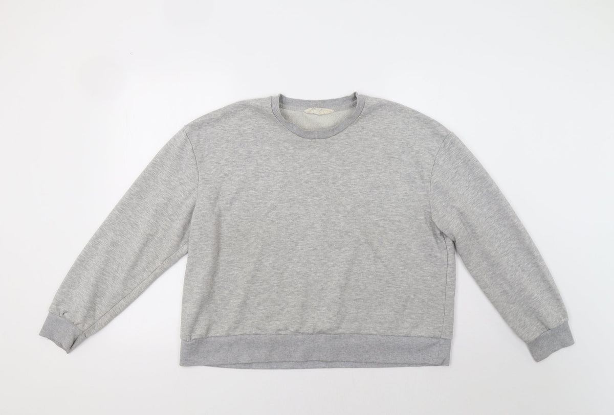 Additional front view of Primark women’s grey pullover sweatshirt, size M