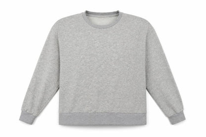 Front view of Primark women’s grey pullover sweatshirt, size M