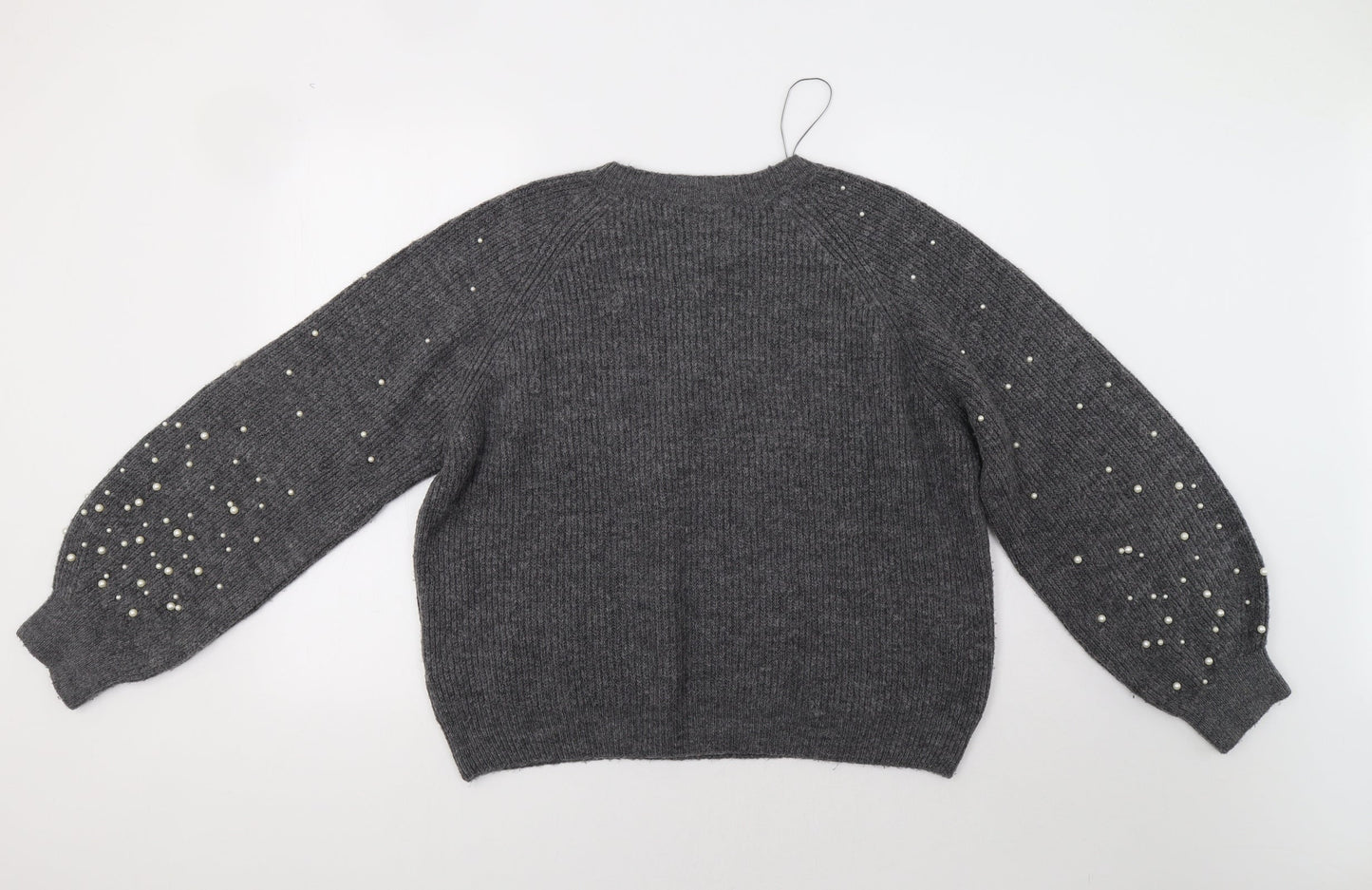 Womens UK Size M M&S Grey Pullover Jumper