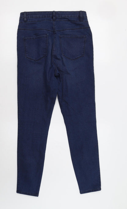 Womens UK Size 10 Studio Denim Regular Fit Skinny Blue Jeans